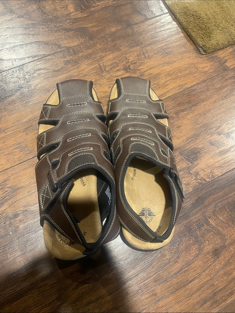 Dockers Men's Brown Closed-Toe Casual Fisherman Sandals